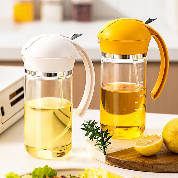 2-in-1 Glass Oil Dispenser & Sprayer – 500 ml